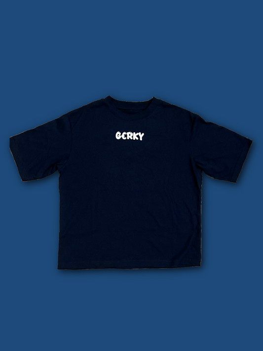 Moneyfesting Cropped T-shirt Blue