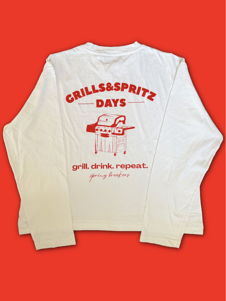Grills & Spritz Long Sleeve Cropped