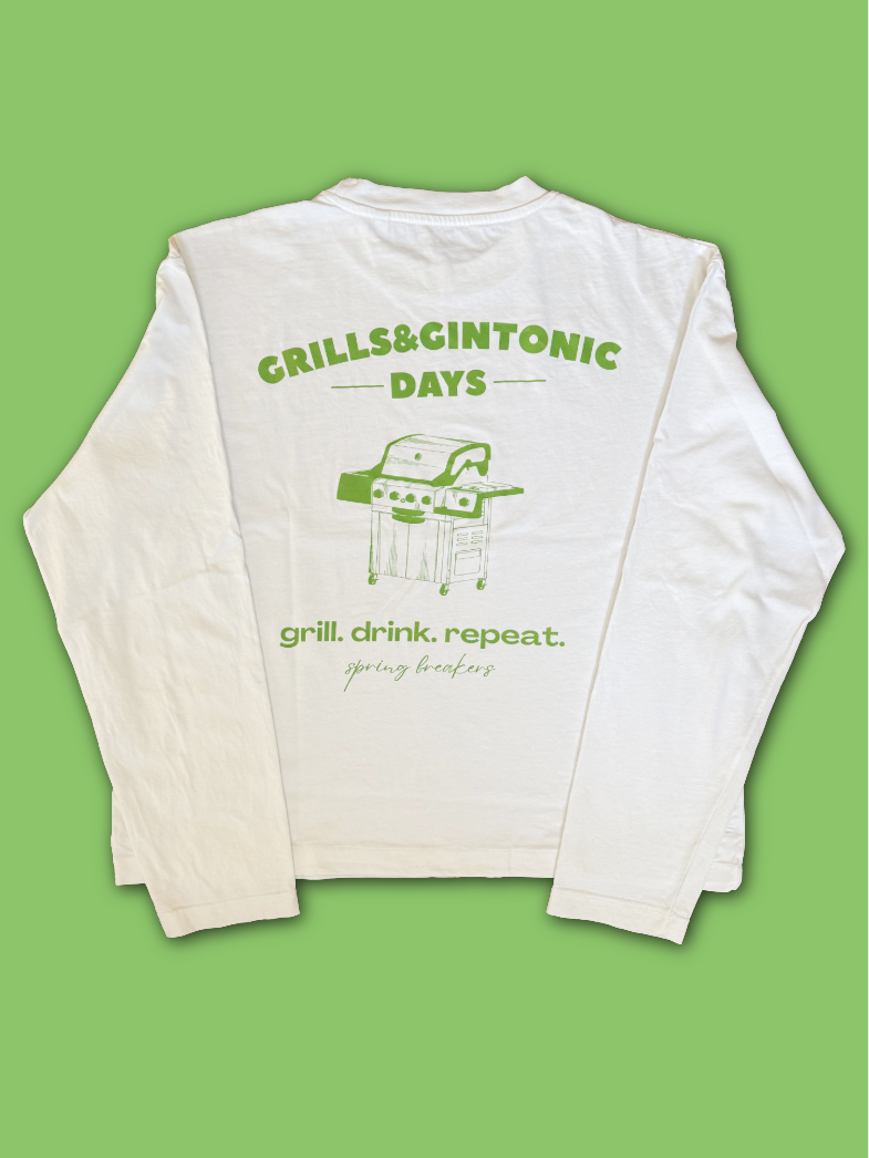Grills & Gin tonic Long Sleeve Cropped